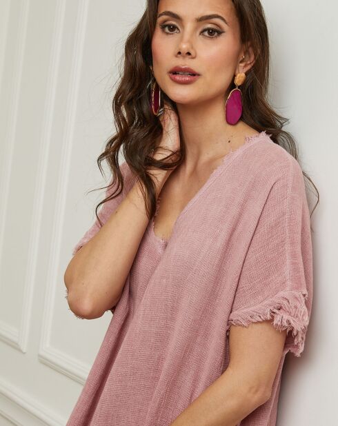 Robe en Lin & Coton Estral rose