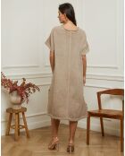 Robe en Lin & Coton Estral taupe