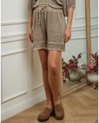 Bermuda en Lin & Coton Ezer taupe