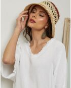 Top en Lin & Coton Folies blanc