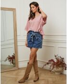 Top en Lin & Coton Folies rose