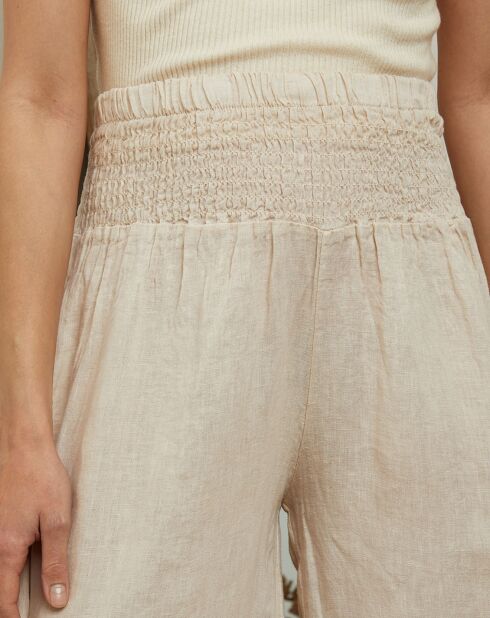 Pantalon en Lin & Coton Fuga beige