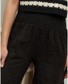 Pantalon en Lin & Coton Fuga noir