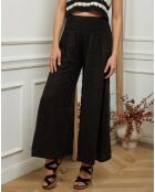 Pantalon en Lin & Coton Fuga noir