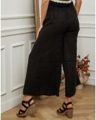 Pantalon en Lin & Coton Fuga noir