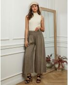 Pantalon en Lin & Coton Fuga taupe