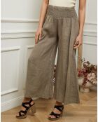 Pantalon en Lin & Coton Fuga taupe