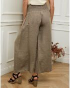 Pantalon en Lin & Coton Fuga taupe