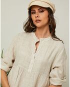 Robe en Lin & Coton Gabin beige