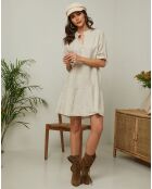 Robe en Lin & Coton Gabin beige