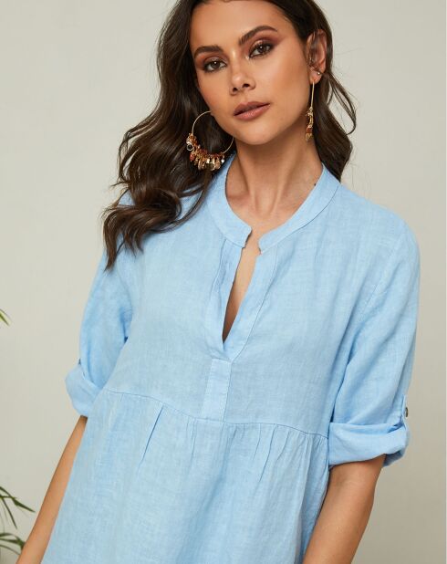 Robe 100% Lin Gabin ciel