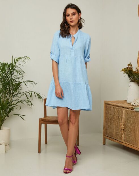 Robe 100% Lin Gabin ciel