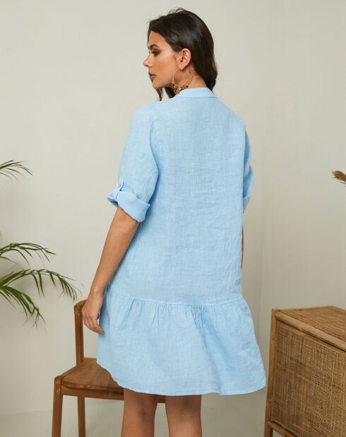 Robe 100% Lin Gabin ciel