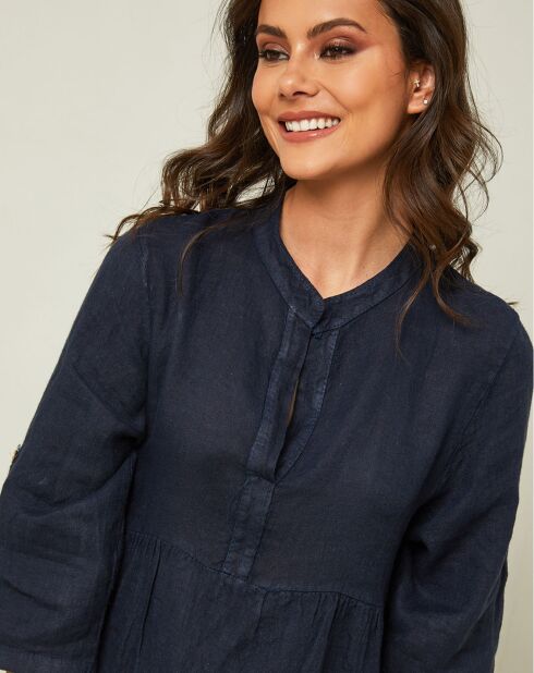 Robe 100% Lin Gabin marine