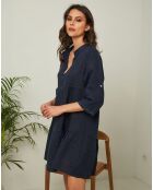 Robe 100% Lin Gabin marine