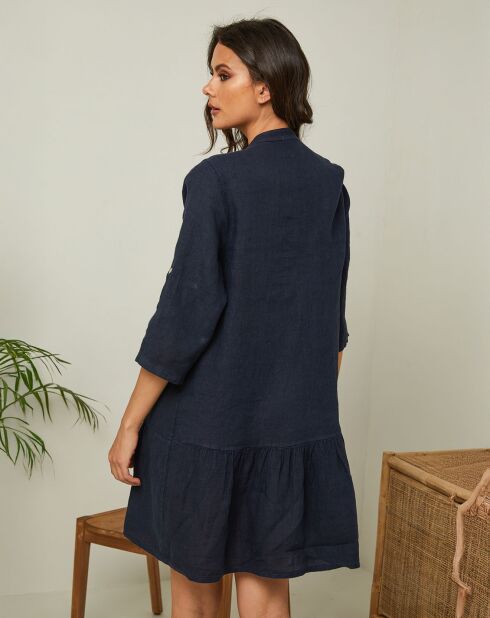 Robe 100% Lin Gabin marine