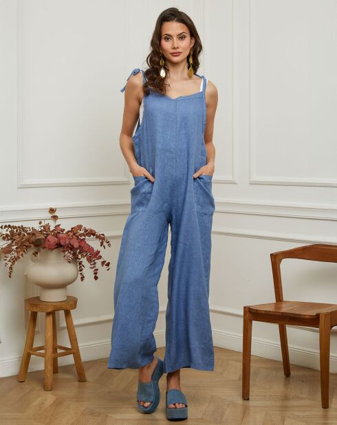 Combinaison 100% Lin Gadjy indigo