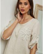 Tunique 100% Lin Galopine beige