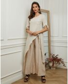 Tunique 100% Lin Galopine beige