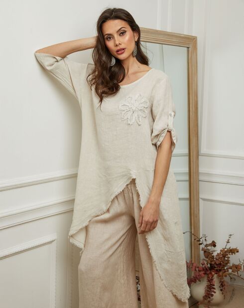 Tunique 100% Lin Galopine beige