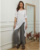 Tunique 100% Lin Galopine blanche