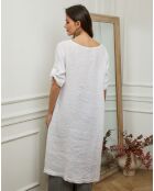 Tunique 100% Lin Galopine blanche