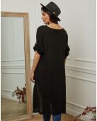 Tunique 100% Lin Galopine noire