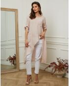 Tunique 100% Lin Galopine rose