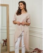 Tunique 100% Lin Galopine rose