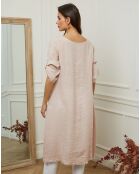 Tunique 100% Lin Galopine rose