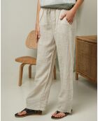 Pantalon 100% Lin Garancel beige