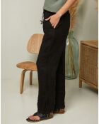 Pantalon 100% Lin Garancel noir