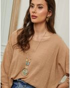Top 100% Lin Guimauve camel