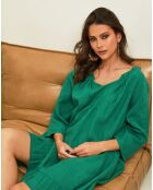 Robe 100% Lin Jasmine verte