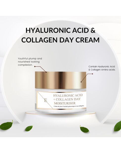 Dagcrème met hyaluronzuur en collageen - 50 ml