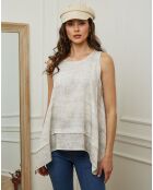 Top 100% Lin Mylene beige