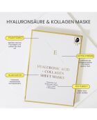 Maske mit Hyaluronsäure und Kollagen, 3 Blatt