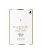 Maske mit Hyaluronsäure und Kollagen, 3 Blatt