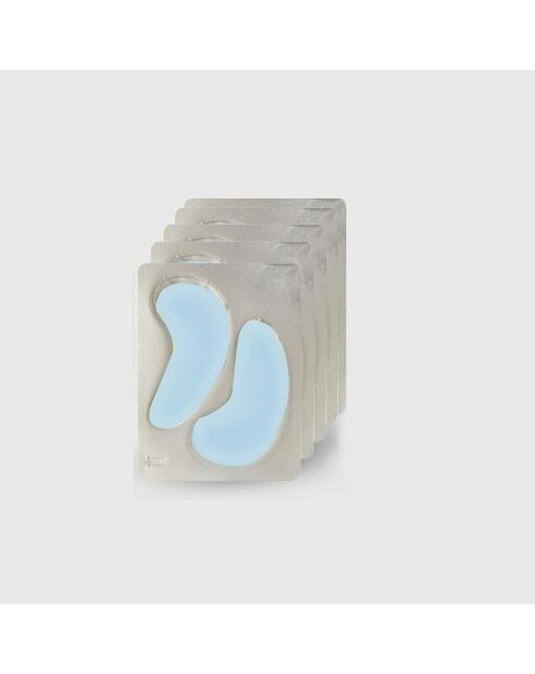 Oogpleisters met hyaluronzuur en collageenhydrogel - 5 paar