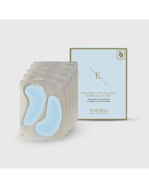 Oogpleisters met hyaluronzuur en collageenhydrogel - 5 paar