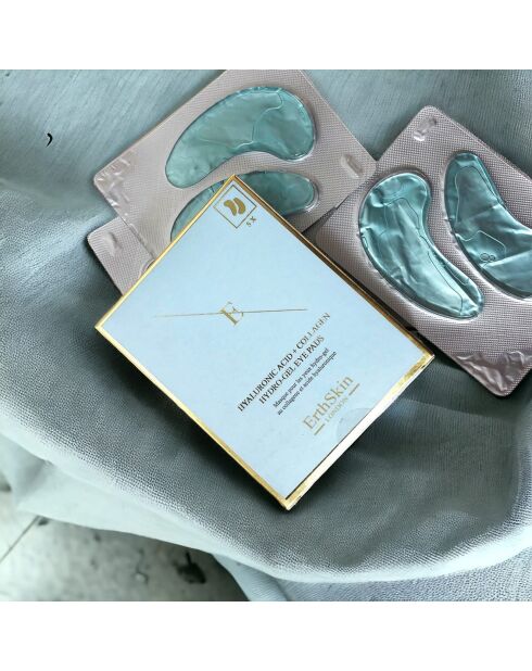 Oogpleisters met hyaluronzuur en collageenhydrogel - 5 paar