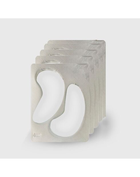 Doppelte Kollagen- und Rosenhydrogel-Augenklappen — 5 Paar