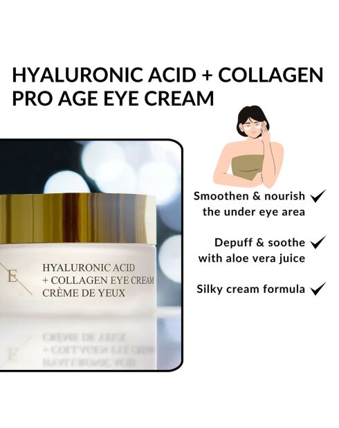 Pro Age Augenkonturcreme mit Hyaluronsäure und Kollagen, 30 ml