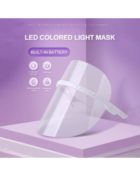Maschera LED wireless a 3 colori