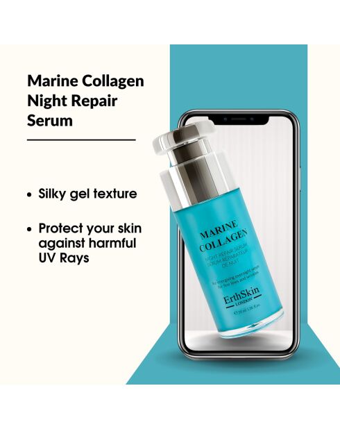 Regenerierendes Nachtserum mit Meereskollagen, 30 ml