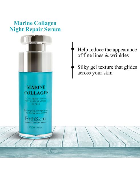 Regenerierendes Nachtserum mit Meereskollagen, 30 ml