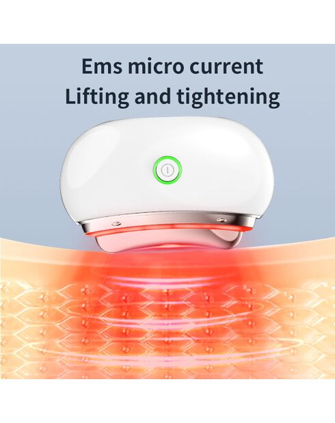 Wit Gua Sha LED-apparaat voor facelifttherapie