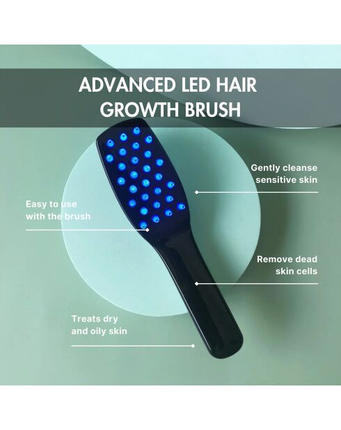 Witte geavanceerde LED-borstel voor haargroei