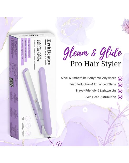 Pro Gleam & Glide paarse stijltang