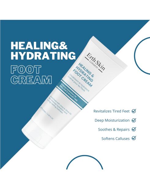 Heilende und feuchtigkeitsspendende Fußcreme - 100 ml